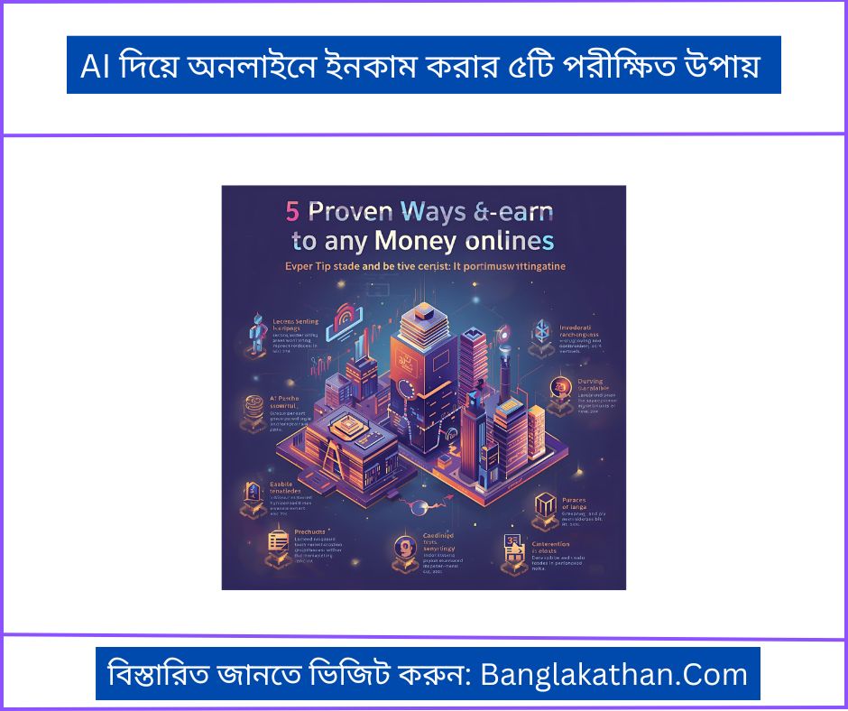AI দিয়ে অনলাইনে ইনকাম করার ৫টি পরীক্ষিত উপায় 
