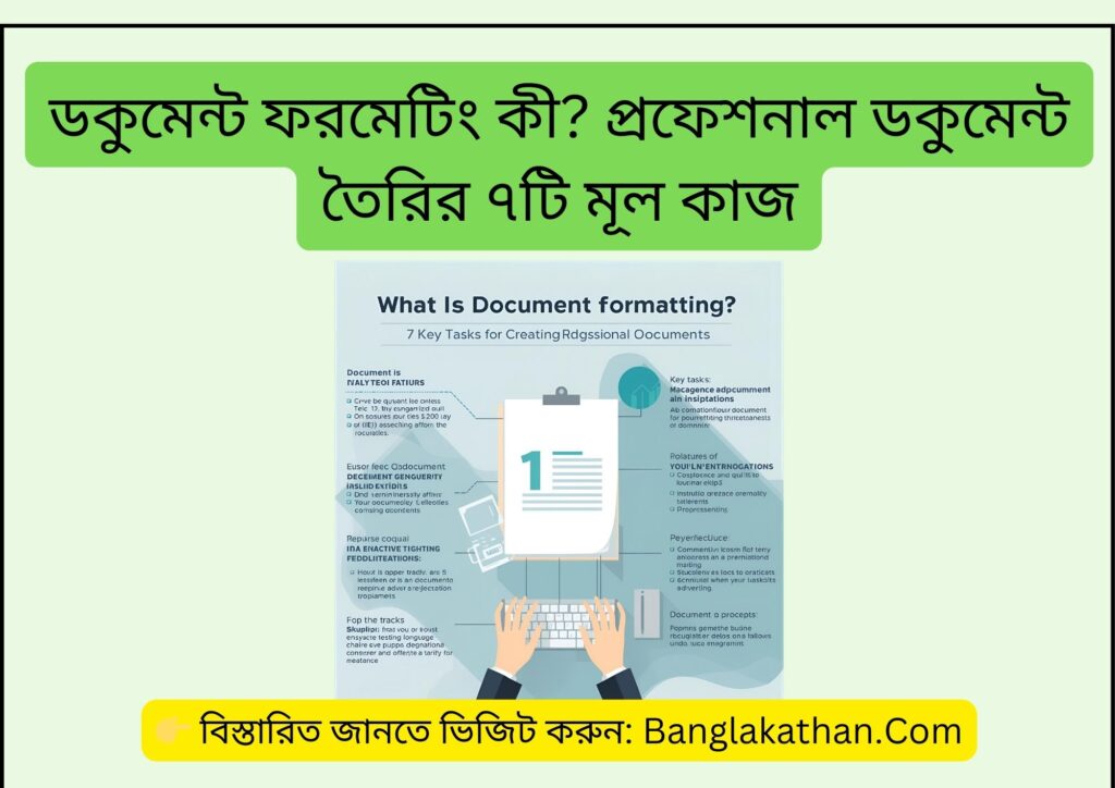 ডকুমেন্ট ফরমেটিং কী প্রফেশনাল ডকুমেন্ট তৈরির ৭টি মূল কাজ