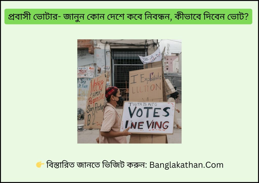 প্রবাসী ভোটার- জানুন কোন দেশে কবে নিবন্ধন, কীভাবে দিবেন ভোট