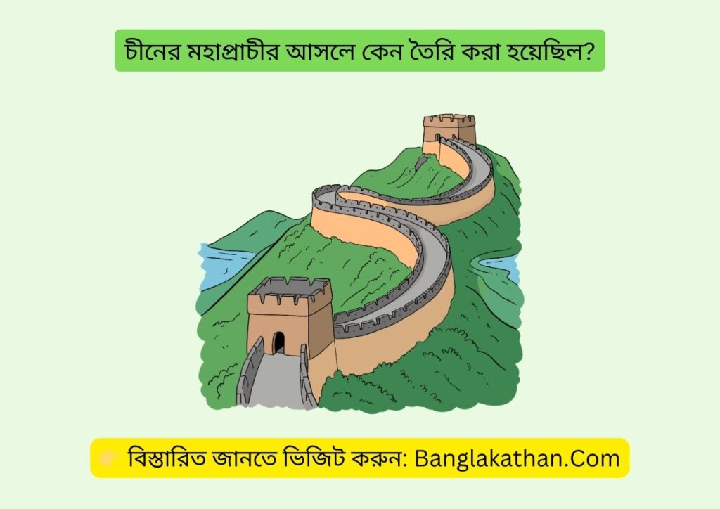 চীনের মহাপ্রাচীর আসলে কেন তৈরি করা হয়েছিল