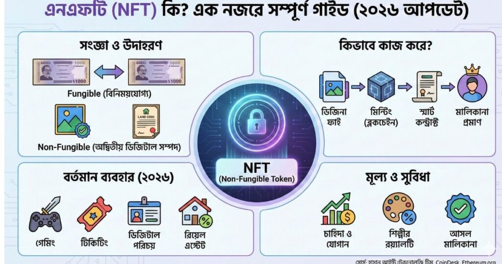 এনএফটি (NFT) কি এনএফটি (NFT) এবং ব্লকচেইন কিভাবে কাজ করে