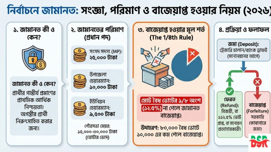 নির্বাচনে জামানত বাজেয়াপ্ত কী ও কেন হয় টাকা ফেরত পাওয়ার নিয়ম