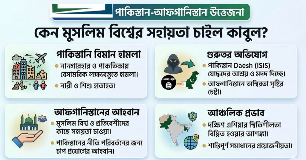 পাকিস্তান-আফগানিস্তান উত্তেজনা কেন মুসলিম বিশ্বের সহায়তা চাইল কাবুল