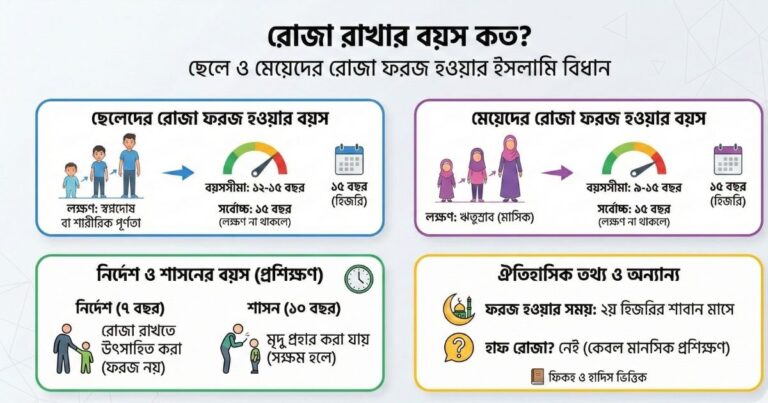 রোজা রাখার বয়স কত
