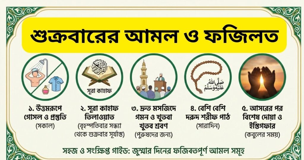 শুক্রবারের আমল ও ফজিলত