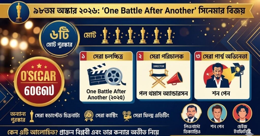 One Battle After Another Movie এক্সপ্লেইনার ২০২৬ সালের অস্কারজয়ী সিনেমা