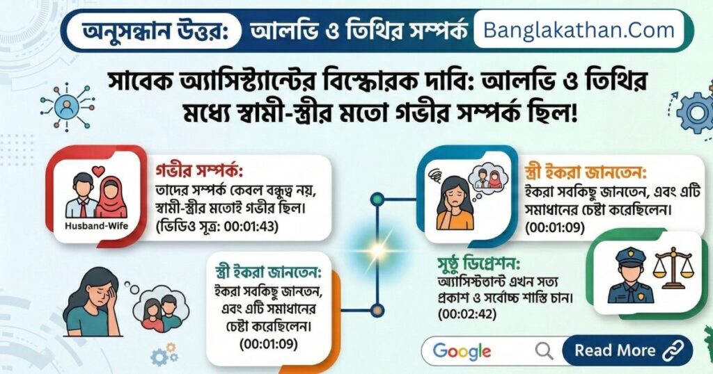 আলভি ও তিথির সম্পর্ক নিয়ে সাবেক অ্যাসিস্ট্যান্টের বিস্ফোরক মন্তব্য