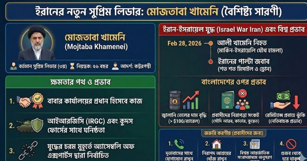 ইরানের নতুন সুপ্রিম লিডার মোজতাবা খামেনি