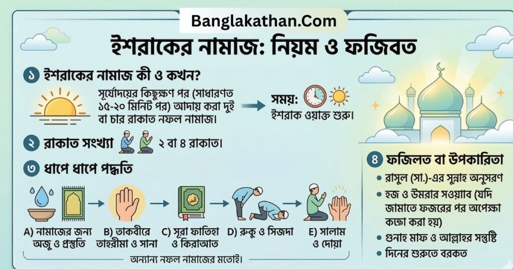ইশরাকের নামাজ পড়ার নিয়ম, ফজিলত ও সঠিক সময়