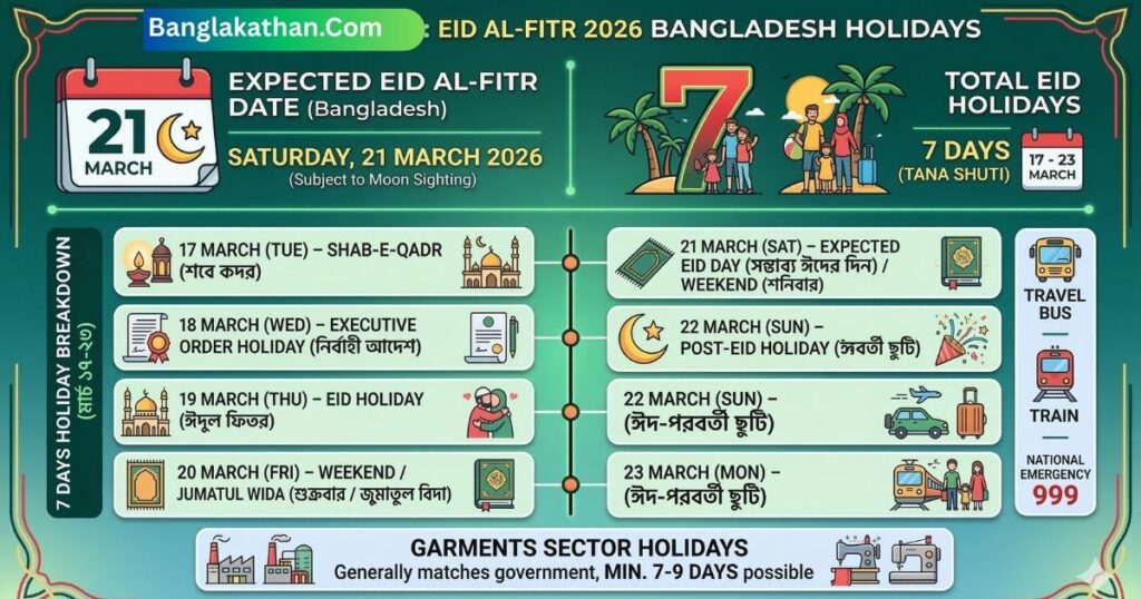 ঈদুল ফিতর ২০২৬ কত তারিখে