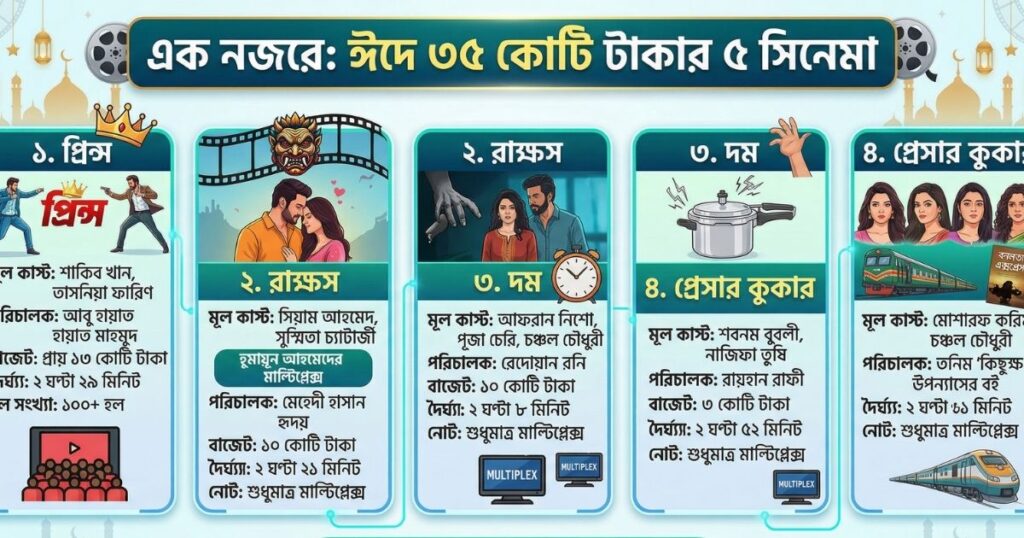 ঈদে মুক্তিপ্রাপ্ত ৫টি মেগা সিনেমা
