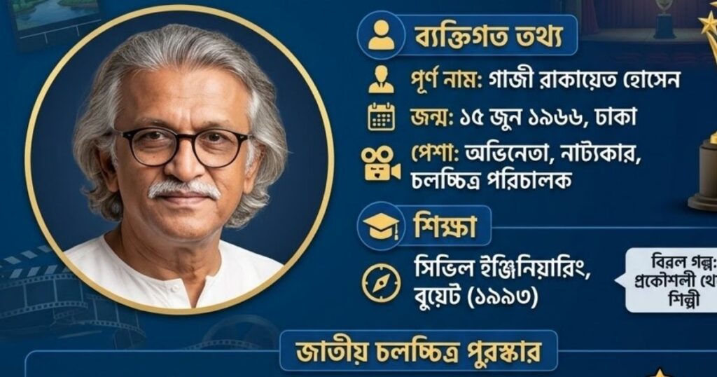গাজী রাকায়েত বাংলাদেশের চলচ্চিত্র ও নাটকের এক অসাধারণ প্রতিভা