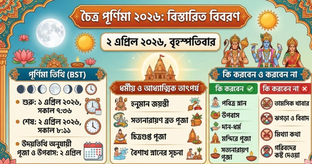 চৈত্র পূর্ণিমা ২০২৬