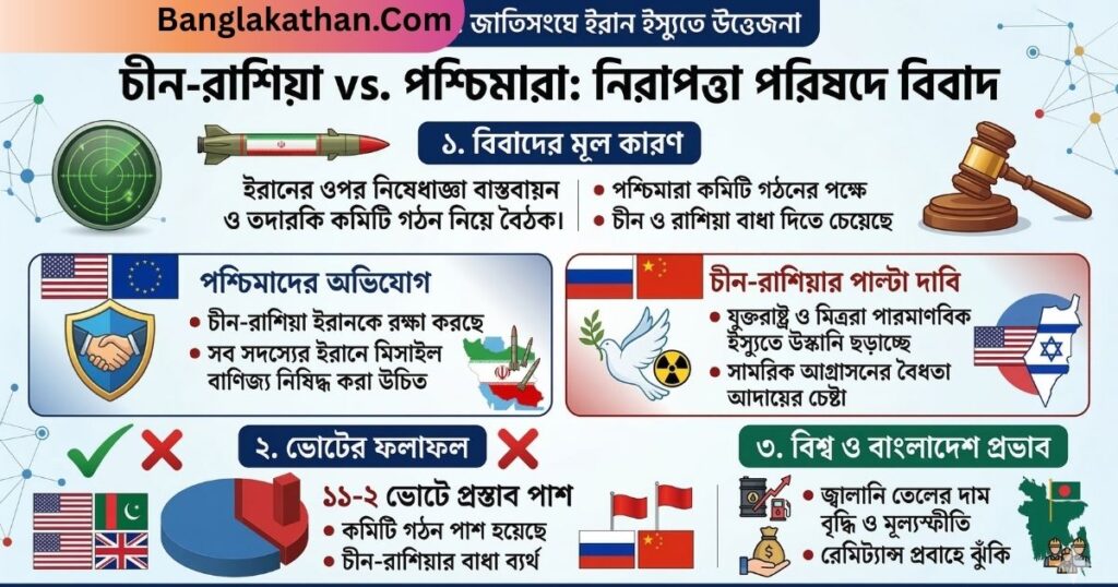 জাতিসংঘে ইরানের পক্ষে চীন-রাশিয়া