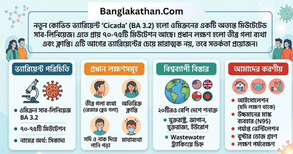 নতুন কোভিড ভ্যারিয়েন্ট ‘Cicada’