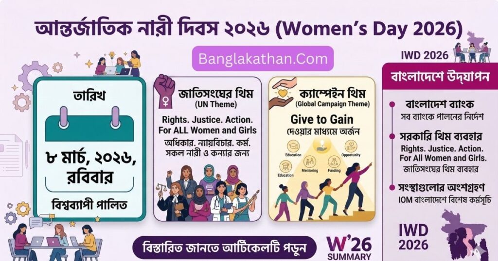 নারী দিবস ২০২৬ (Women Day 2026)
