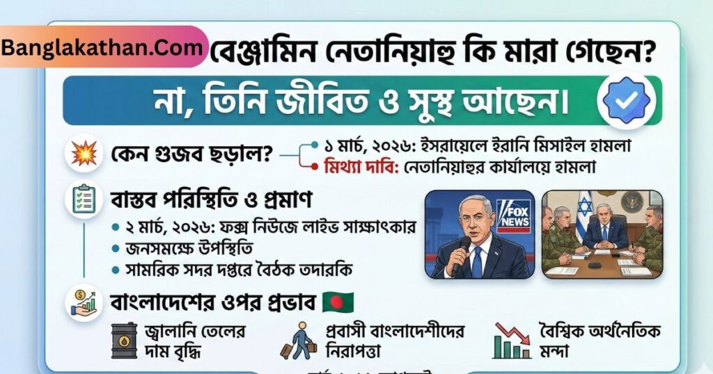 নেতানিয়াহু কি মারা গেছে