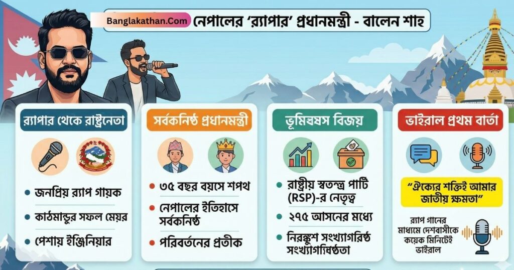 নেপালের নতুন প্রধানমন্ত্রী বালেন শাহ