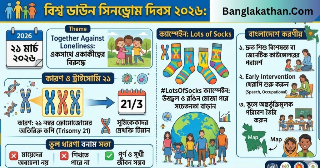 বিশ্ব ডাউন সিনড্রোম দিবস ২০২৬
