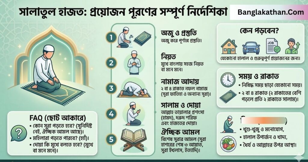 সালাতুল হাজত নামাজের নিয়ম ও ফজিলত