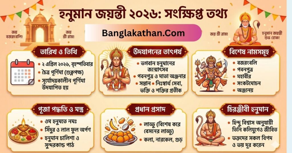 হনুমান জয়ন্তী স্ট্যাটাস 2026 শুভেচ্ছা বার্তা, ক্যাপশন ও উক্তি বাংলায়