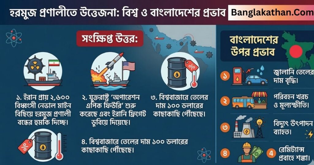 হরমুজ প্রণালীতে ইরান-যুক্তরাষ্ট্র উত্তেজনা