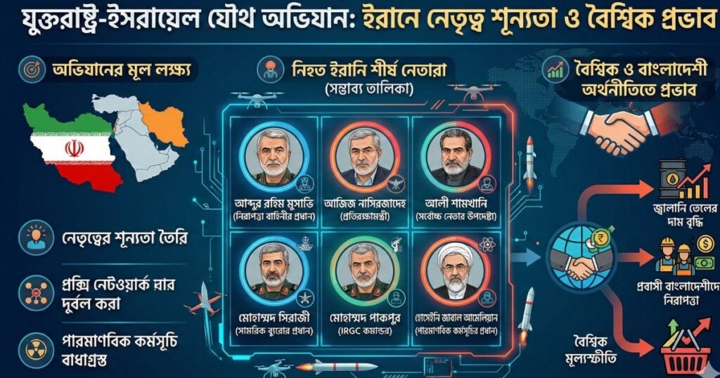 হামলায় নিহত ইরানের গুরুত্বপূর্ণ শীর্ষ নেতারা