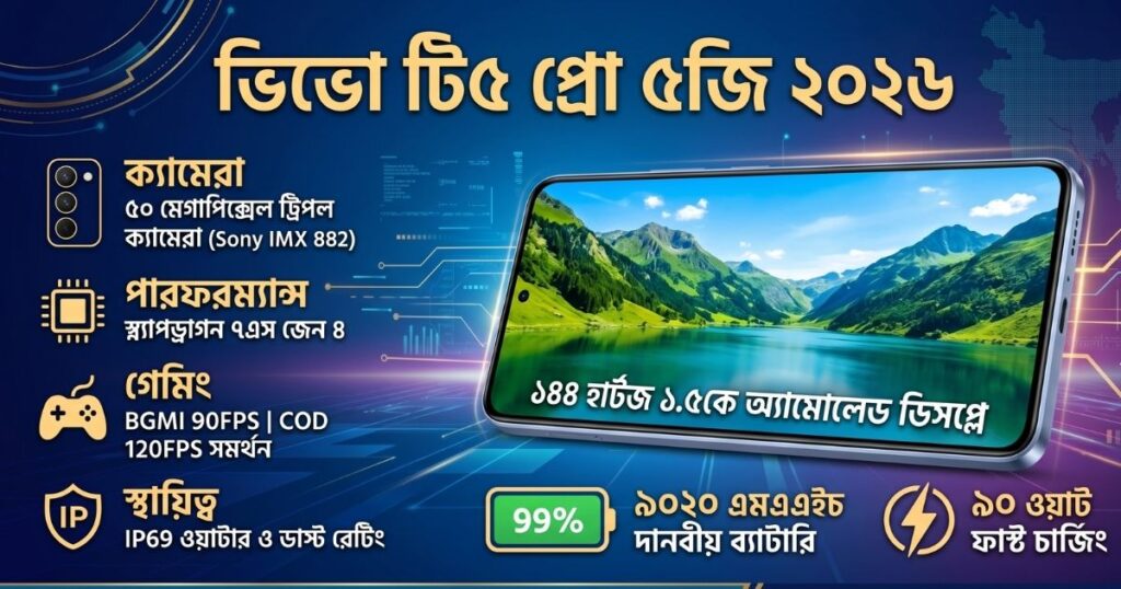 Vivo T5 Pro 5G (2026) Price in Bangladesh, Specs & Review