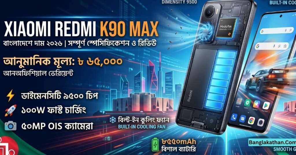 Xiaomi Redmi K90 Max বাংলাদেশে দাম ২০২৬ স্পেসিফিকেশন, রিভিউ ও বিস্তারিত