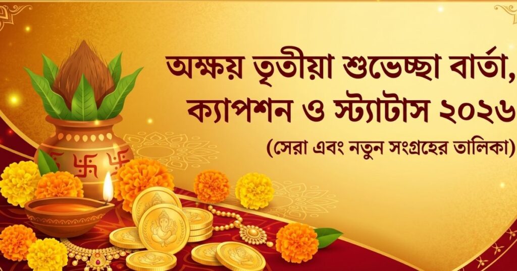 অক্ষয় তৃতীয়া শুভেচ্ছা বার্তা, ক্যাপশন ও স্ট্যাটাস ২০২৬
