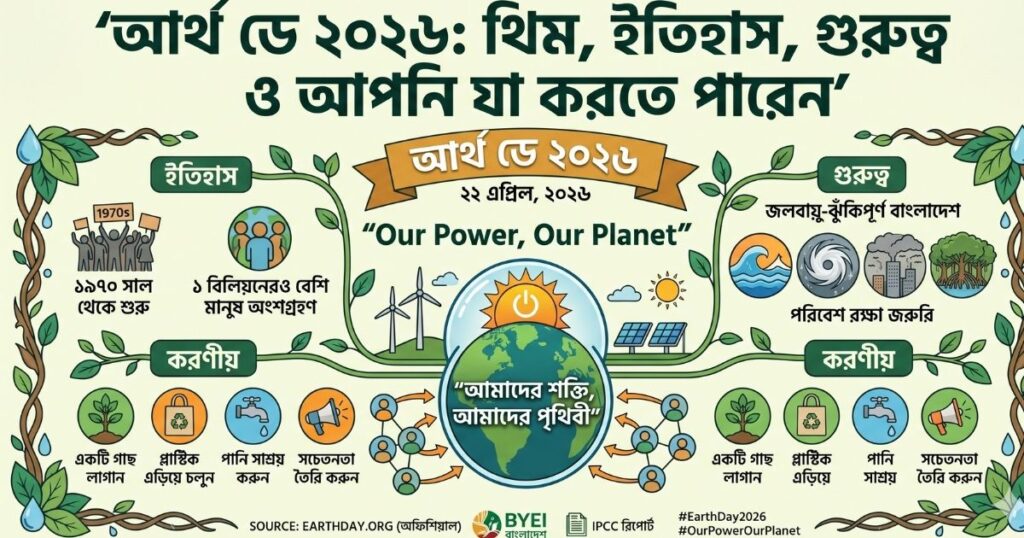 আর্থ ডে ২০২৬ থিম, ইতিহাস, গুরুত্ব ও আপনি যা করতে পারেন