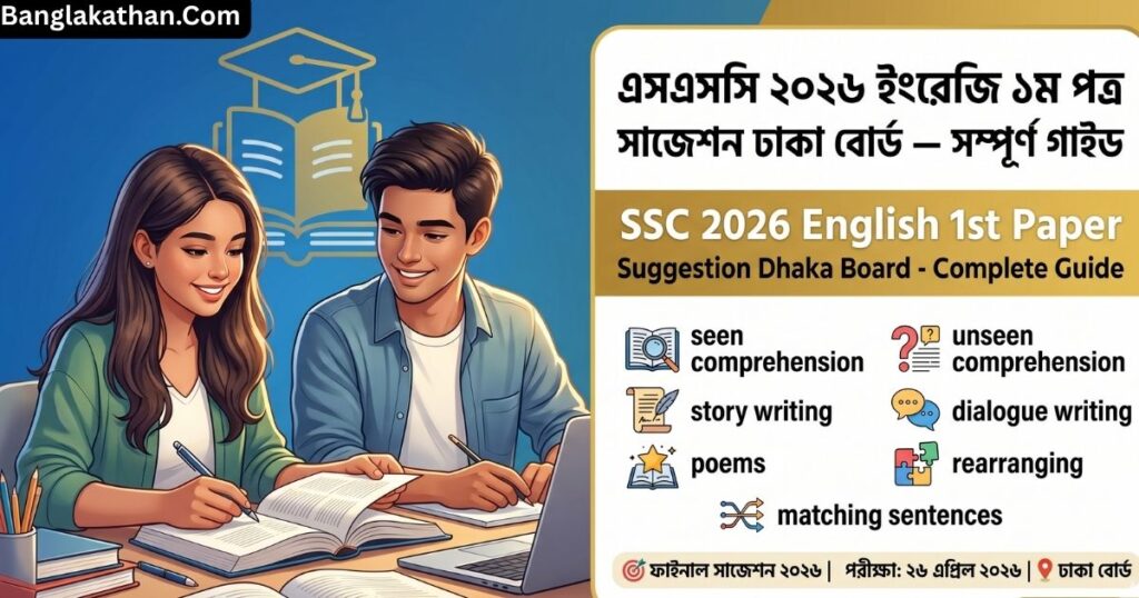 ইংরেজি ১ম পএ সাজেশন এসএসসি ২০২৬ ঢাকা বোর্ড