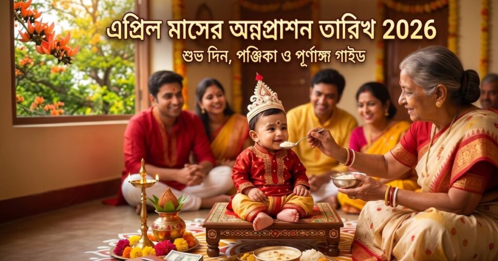 এপ্রিল মাসের অন্নপ্রাশন তারিখ 2026