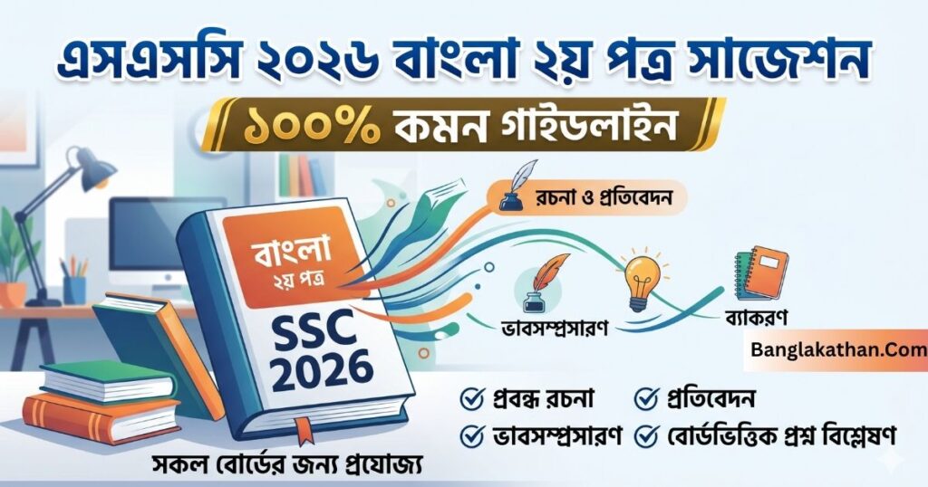 এসএসসি ২০২৬ বাংলা ২য় পত্র সাজেশন