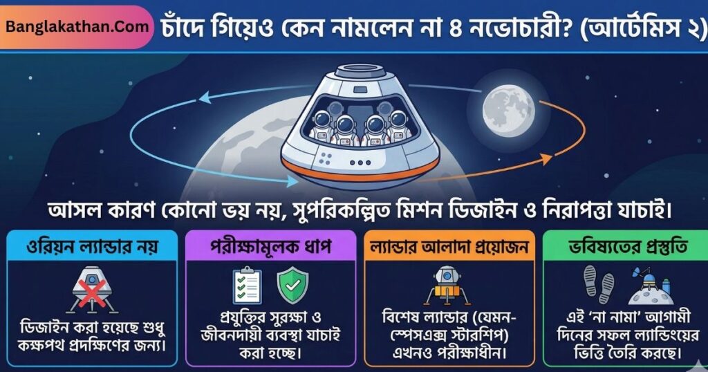 চাঁদের এত কাছে গিয়েও কেন ফিরতি পথ ধরলেন নভোচারীরা