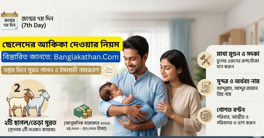 ছেলেদের আকিকা দেওয়ার নিয়ম