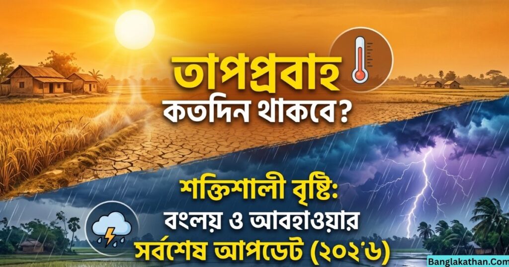 তাপপ্রবাহ কতদিন থাকবে শক্তিশালী বৃষ্টিবলয় ও আবহাওয়ার সর্বশেষ আপডেট (২০২৬)