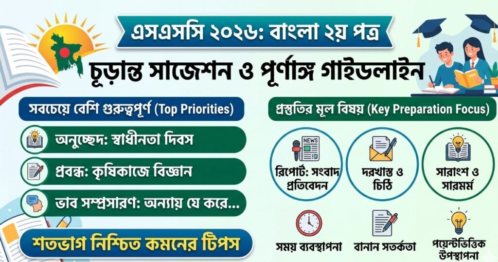 বাংলা ২য় পত্র সাজেশন ২০২৬ এসএসসি