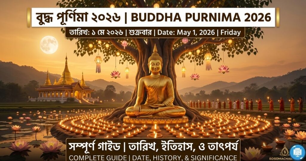 বুদ্ধ পূর্ণিমা ২০২৬ তারিখ, সময়, ইতিহাস, তাৎপর্য ও বাংলাদেশে উদযাপন