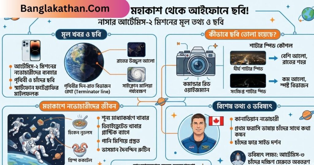 মহাকাশ থেকে আইফোনে ছবি