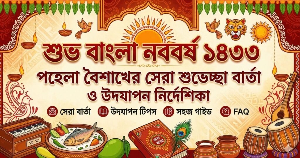 ১৪৩৩ বাংলা নববর্ষের শুভেচ্ছা পহেলা বৈশাখের সেরা বার্তা