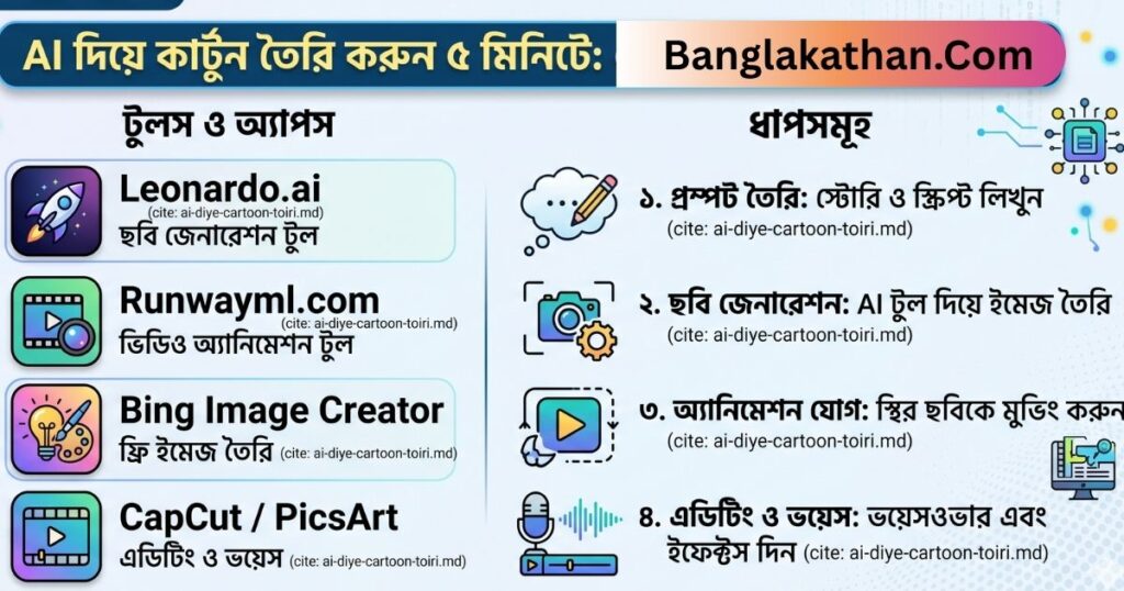 AI দিয়ে কার্টুন তৈরি (২০২৬)