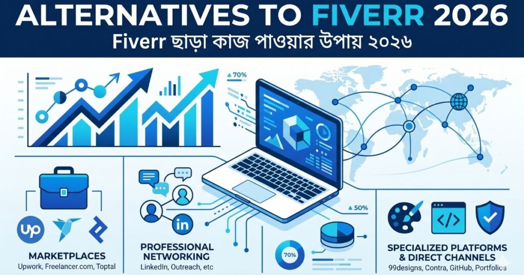 Fiverr ছাড়া কাজ পাওয়ার উপায় ২০২৬