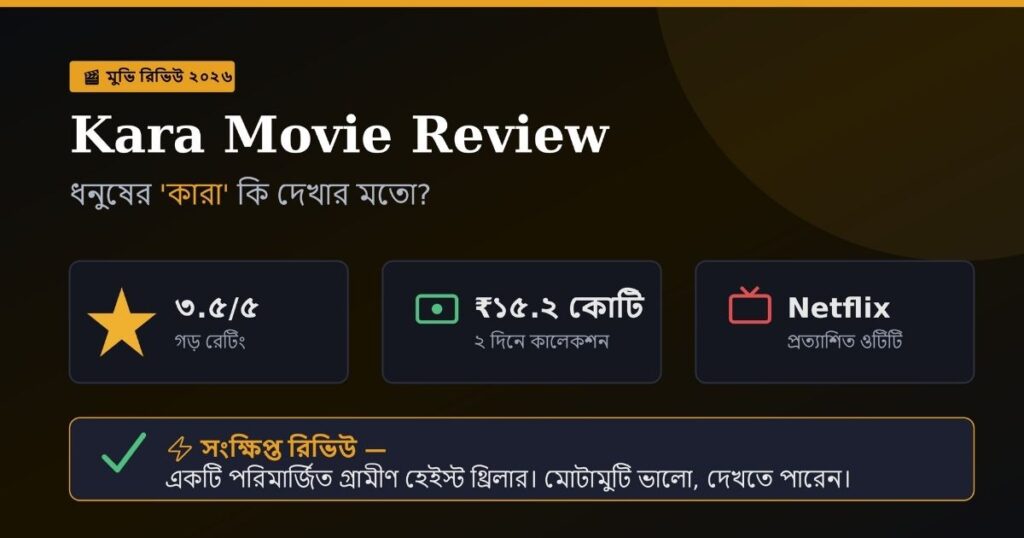 Kara Movie রিভিউ বাংলা