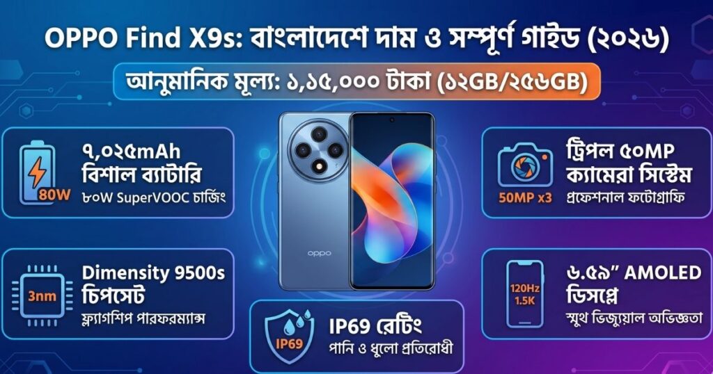 OPPO Find X9s বাংলাদেশে দাম কত
