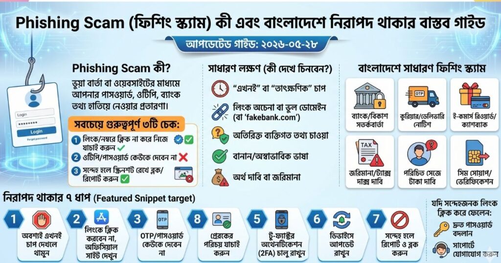 Phishing Scam কী কীভাবে চিনবেন ও নিরাপদ থাকবেন
