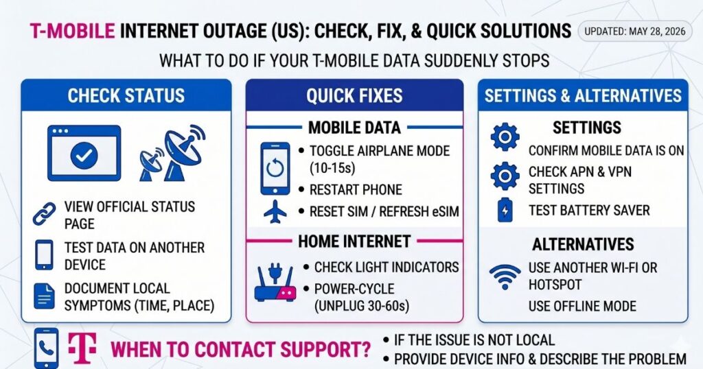 T-Mobile Internet Outage (US) How to Check, Fix, and Get Back Online