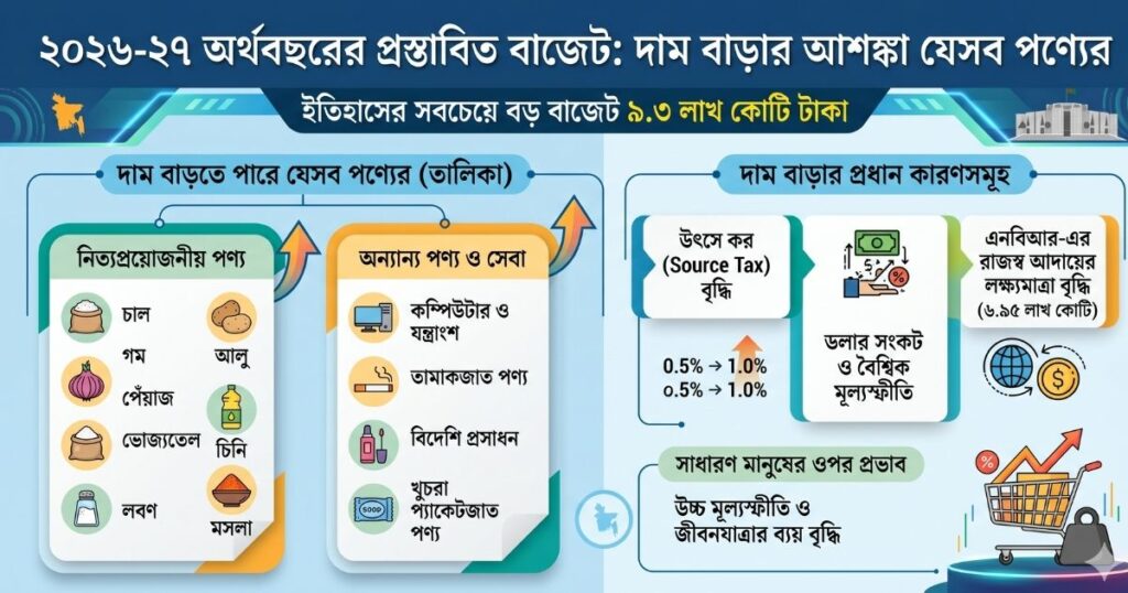 আসছে বাজেটে দাম বাড়বে যেসব পণ্যের