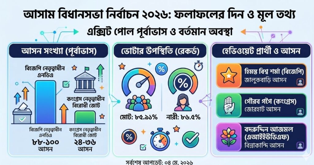 আসাম বিধানসভা নির্বাচন ফলাফল ২০২৬