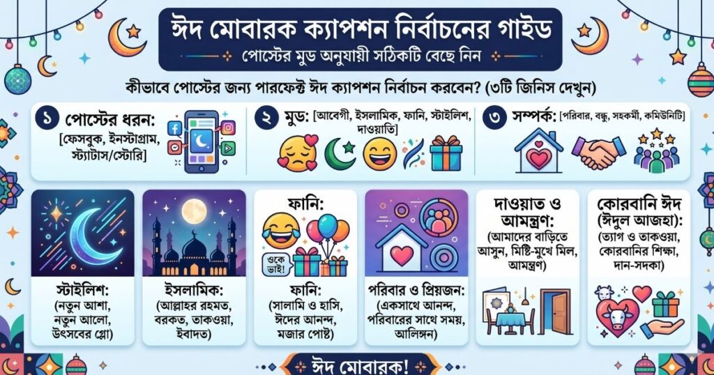 ঈদ মোবারক ক্যাপশন ২০২৬